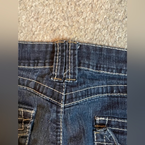 Women's Angels Jeans Size 14 Blue Denim Capris - Picture 11 of 12
